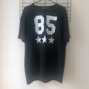 Topman Football style t-shirt ,XL, Black